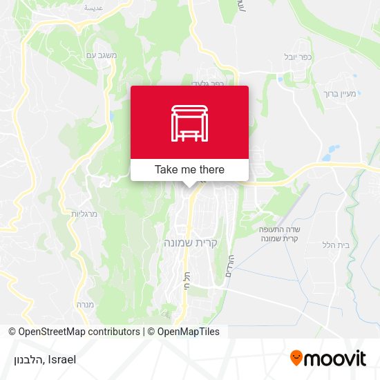 Карта הלבנון