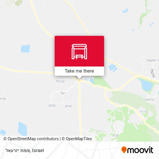 Карта צומת יזרעאל