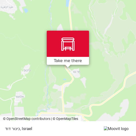 כינור דוד map