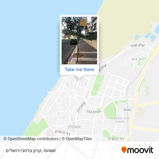 Карта קניון ברנע/ירושלים