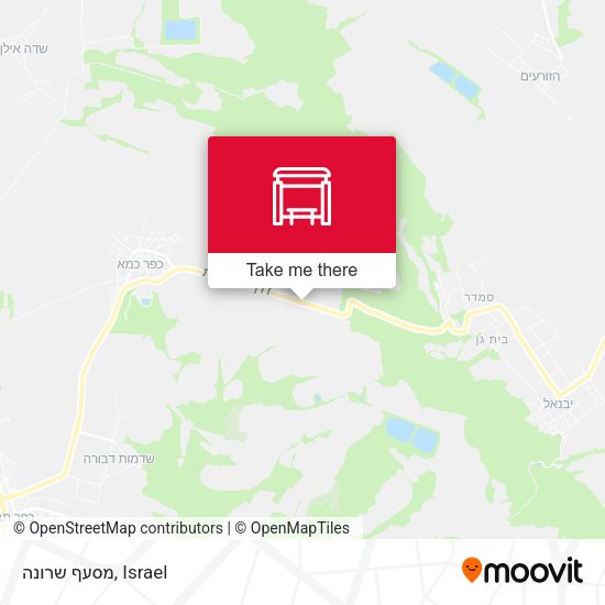 Карта מסעף שרונה