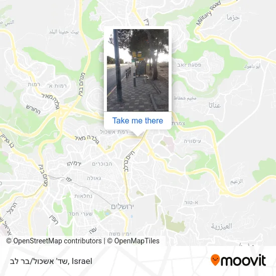 Карта שד' אשכול/בר לב