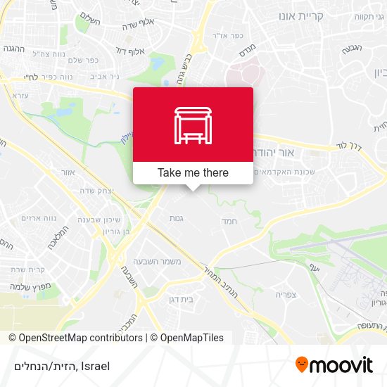 הזית/הנחלים map