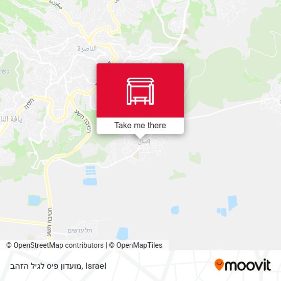 מועדון פיס לגיל הזהב map