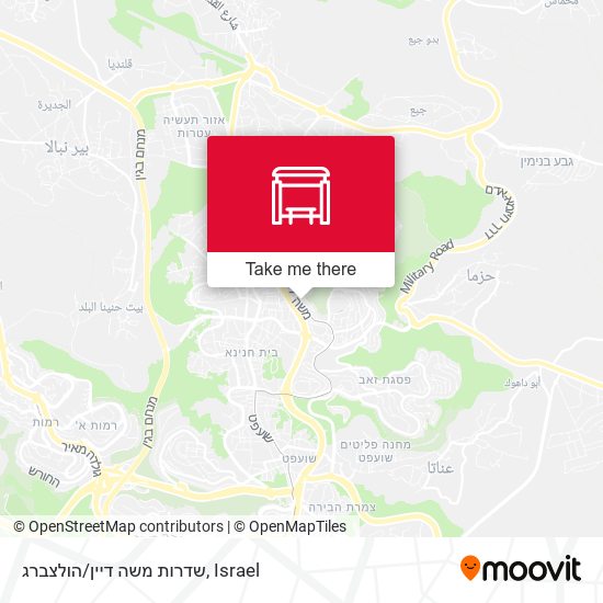 שדרות משה דיין/הולצברג map