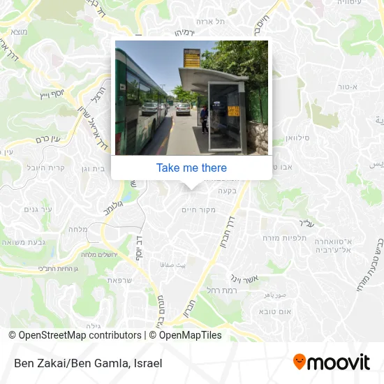 Ben Zakai/Ben Gamla map