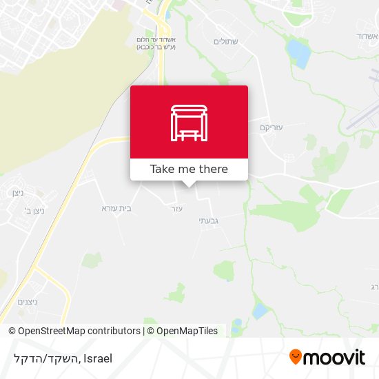 השקד/הדקל map