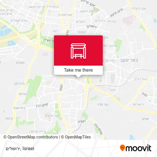 Карта ירושלים