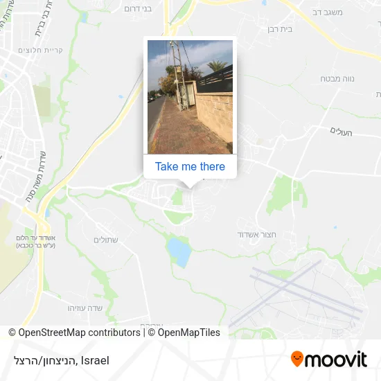 הניצחון/הרצל map