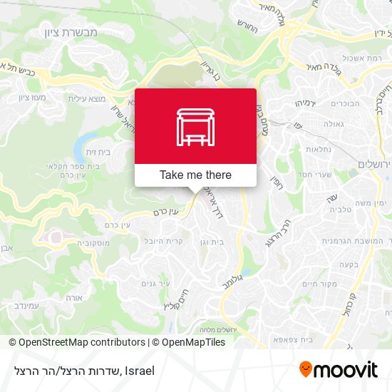 שדרות הרצל/הר הרצל map