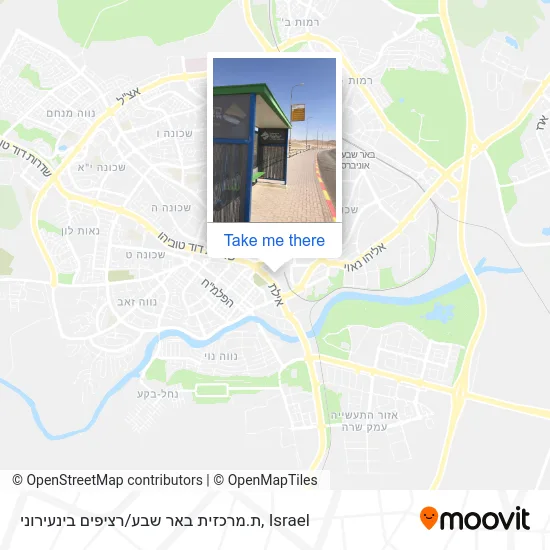 Карта ת.מרכזית באר שבע / רציפים בינעירוני