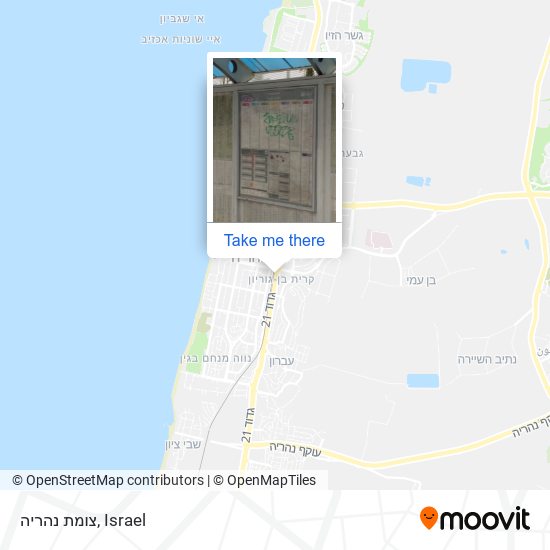 צומת נהריה map