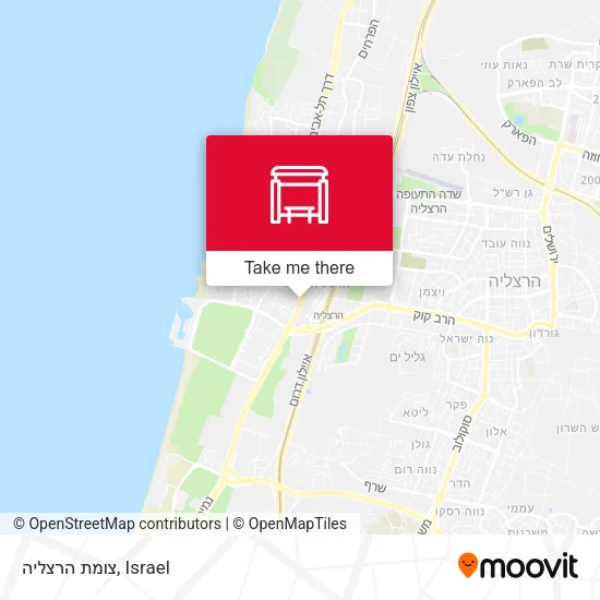Карта צומת הרצליה