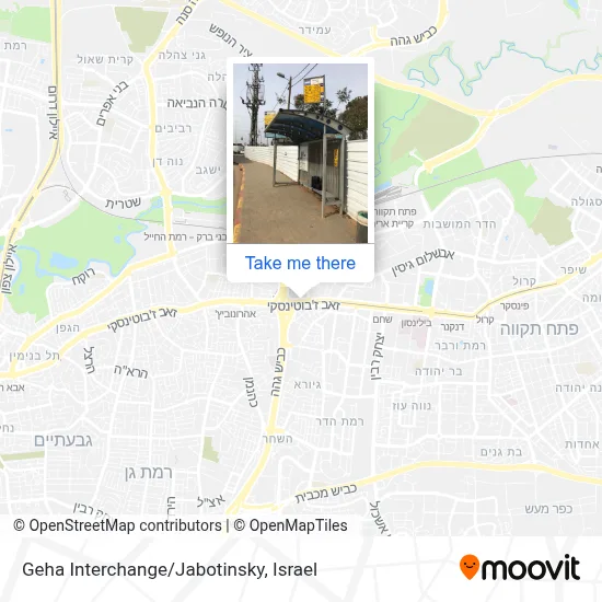Geha Interchange/Jabotinsky map