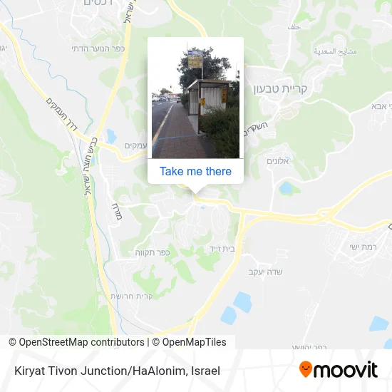 Kiryat Tivon Junction/HaAlonim map