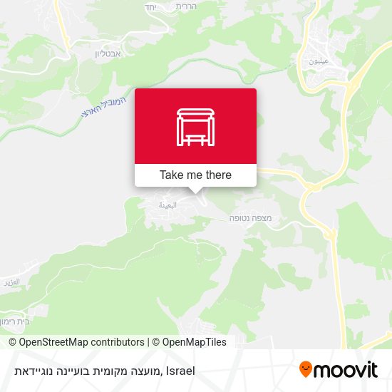 מועצה מקומית בועיינה נוגיידאת map