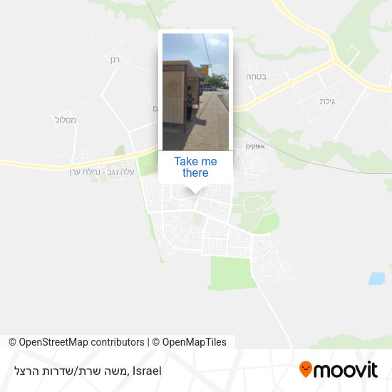 משה שרת/שדרות הרצל map