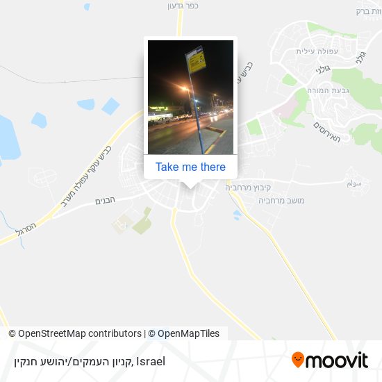קניון העמקים/יהושע חנקין map
