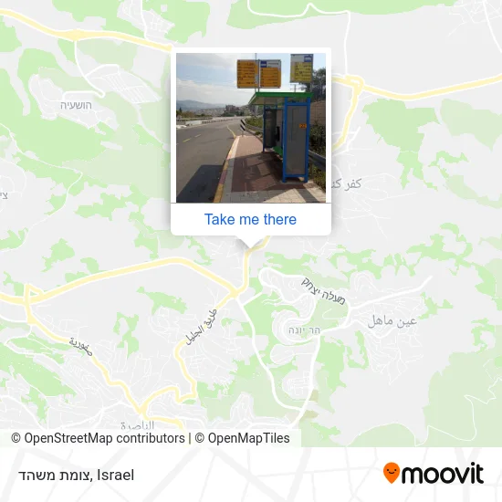 Карта צומת משהד