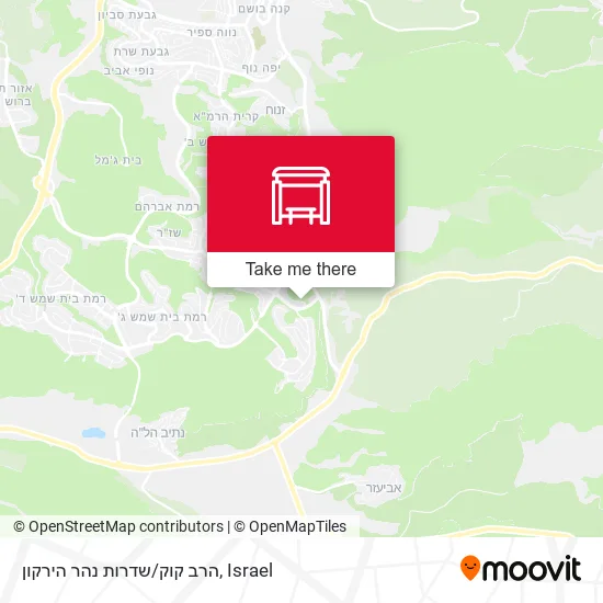 Карта הרב קוק/שדרות נהר הירקון
