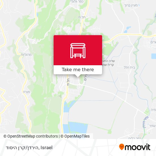 הירדן/קרן היסוד map