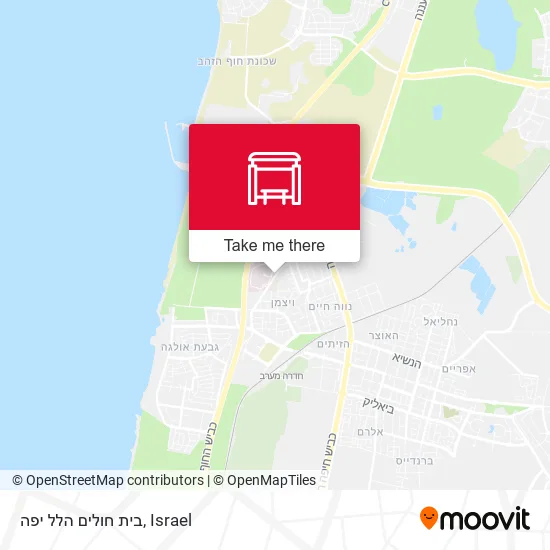 Карта בית חולים הלל יפה
