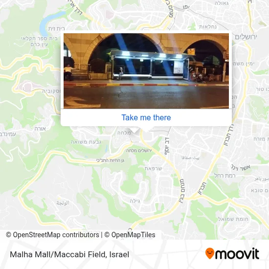 Malha Mall/Maccabi Field map