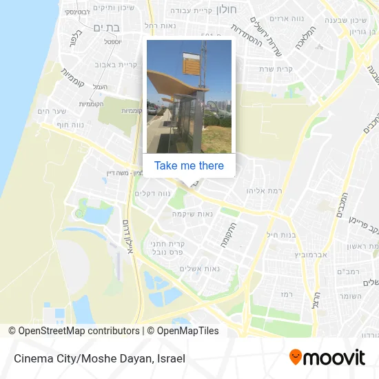 Cinema City/Moshe Dayan map