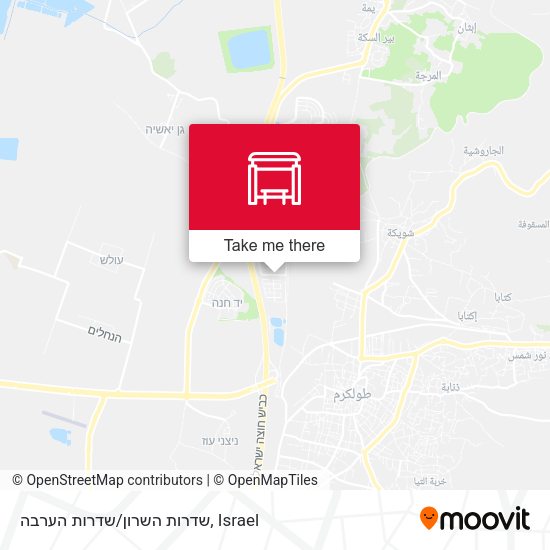 שדרות השרון/שדרות הערבה map