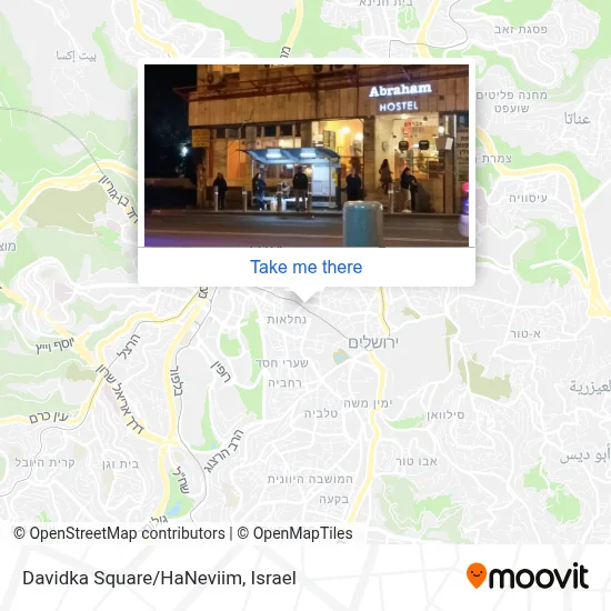 Davidka Square/HaNeviim map