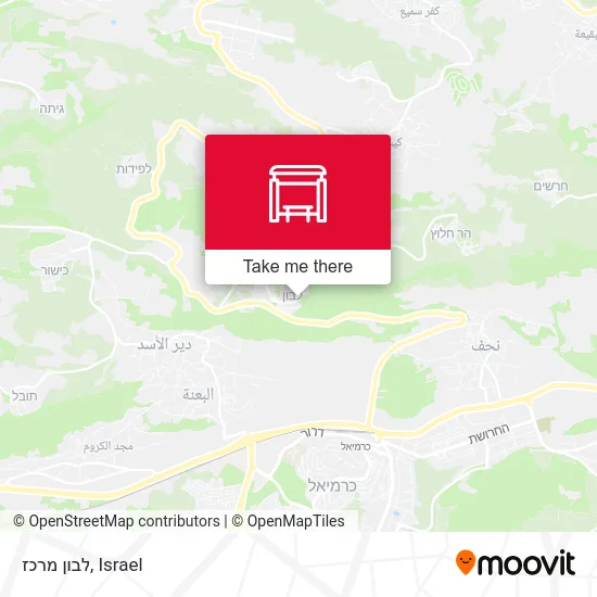 Карта לבון מרכז