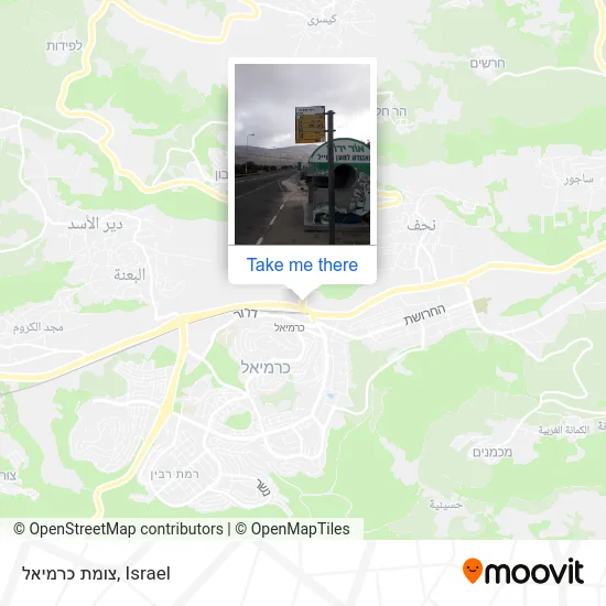 Карта צומת כרמיאל