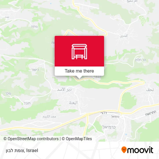 Карта צומת לבון