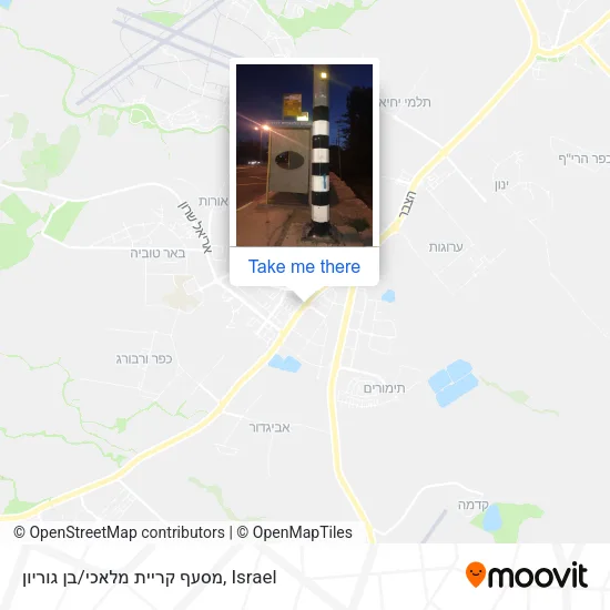 Карта מסעף קריית מלאכי/בן גוריון