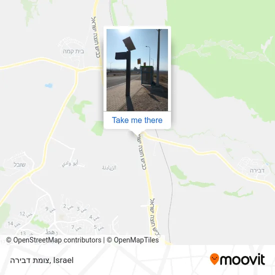 Карта צומת דבירה