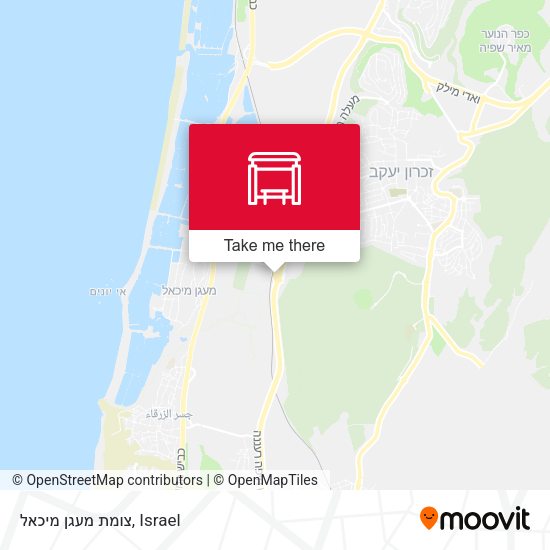 צומת מעגן מיכאל map