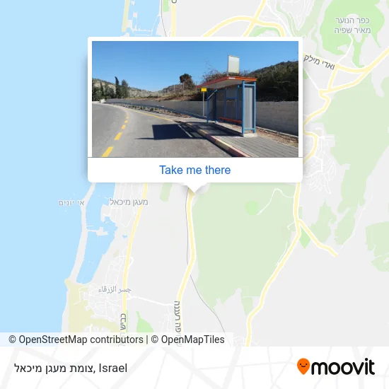 Карта צומת מעגן מיכאל