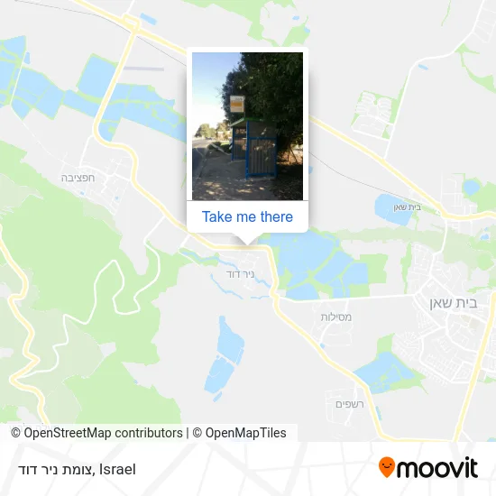 Карта צומת ניר דוד