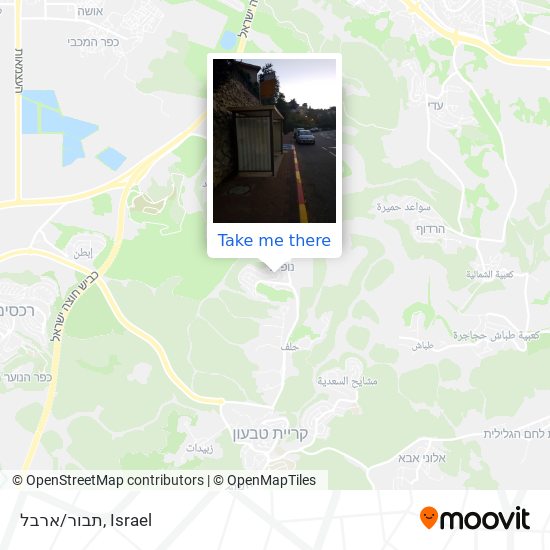תבור/ארבל map