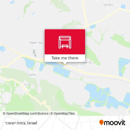 צומת יששכר map