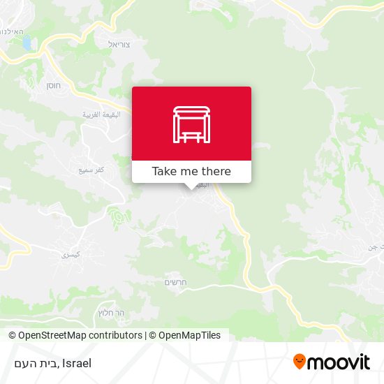 בית העם map