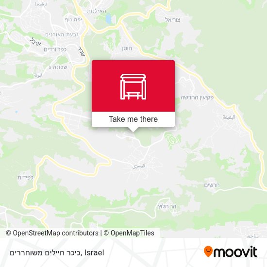 כיכר חיילים משוחררים map
