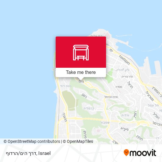 דרך הים/הרדוף map