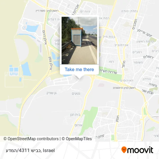 Карта כביש 4311/המדע