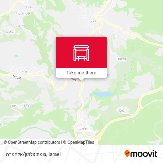 Карта צומת צלמון/אלחמרה