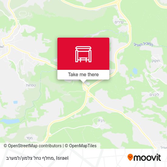 מחלף נחל צלמון/למערב map