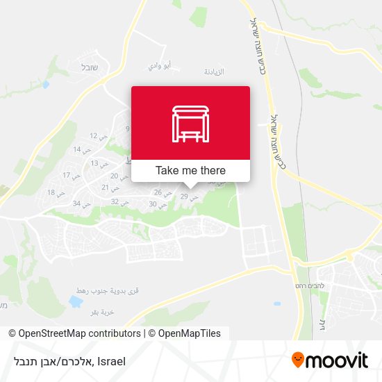 אלכרם/אבן תנבל map