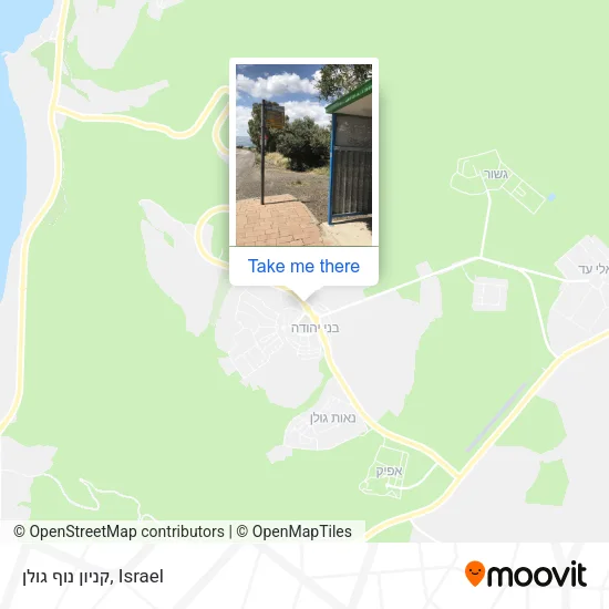 Карта קניון נוף גולן