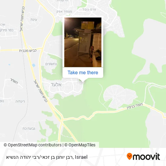 Карта רבן יוחנן בן זכאי / רבי יהודה הנשיא