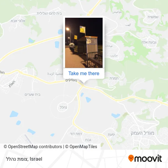 Карта צומת נהלל